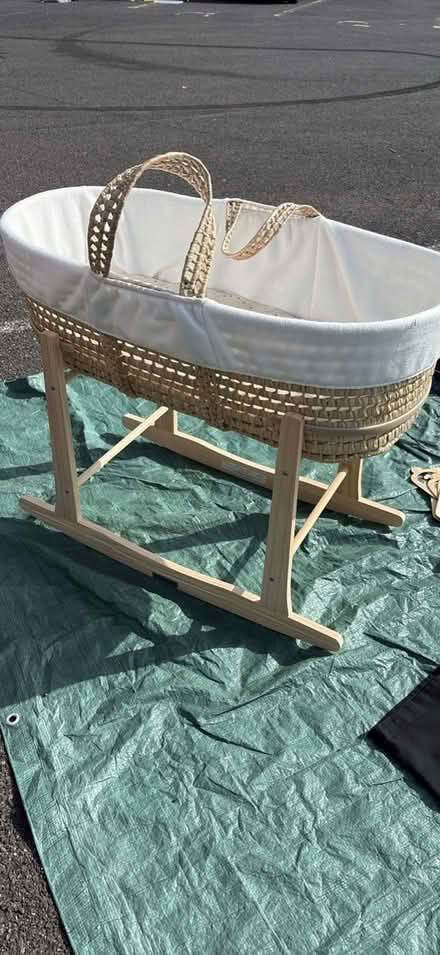 Photo of free Moses basket and rocking stand (ME15 Plains avenue) #1