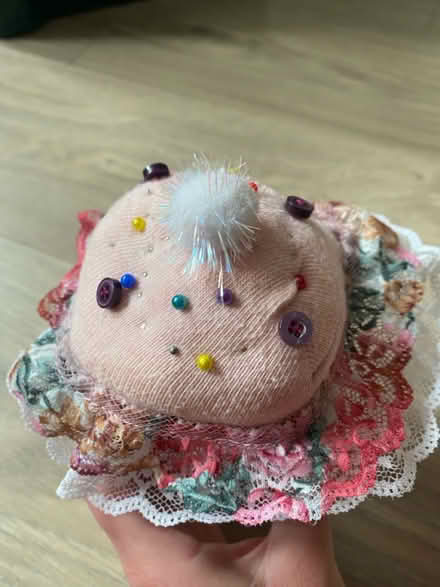 Photo of free Cupcake pin cushion (Badger Farm) #1
