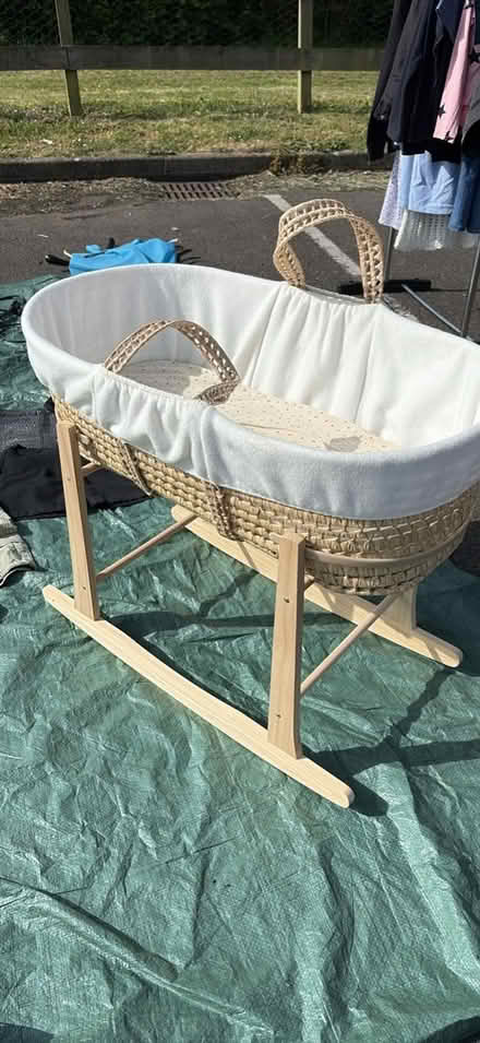 Photo of free Moses basket and rocking stand (ME15 Plains avenue) #3