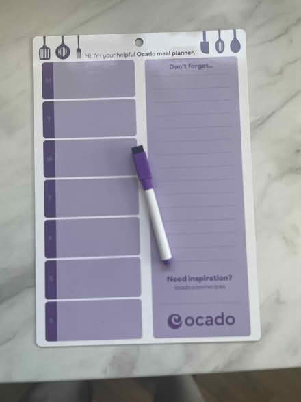 Photo of free Magnetic meal planner (WA12) #1