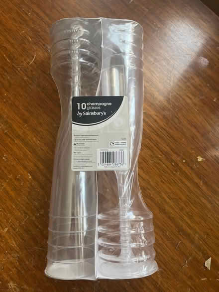 Photo of free 10 New Plastic Champagne Glasses (Worle BS22) #1