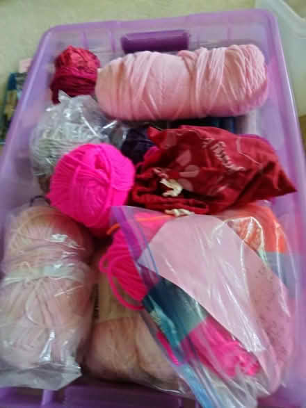 Photo of free Box of yarn (Crystal Lake near 176 and 14) #1