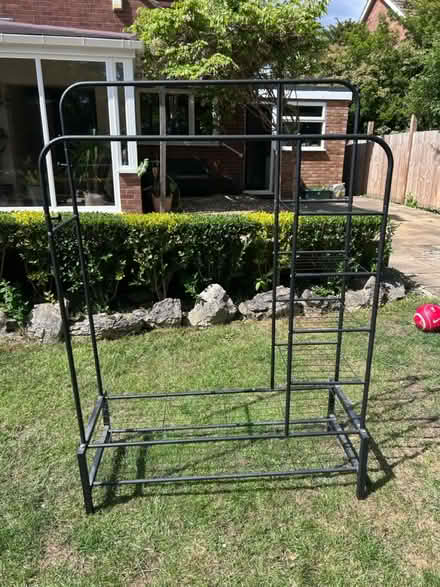 Photo of free Freestanding metal clothes rack (Kempston) #3