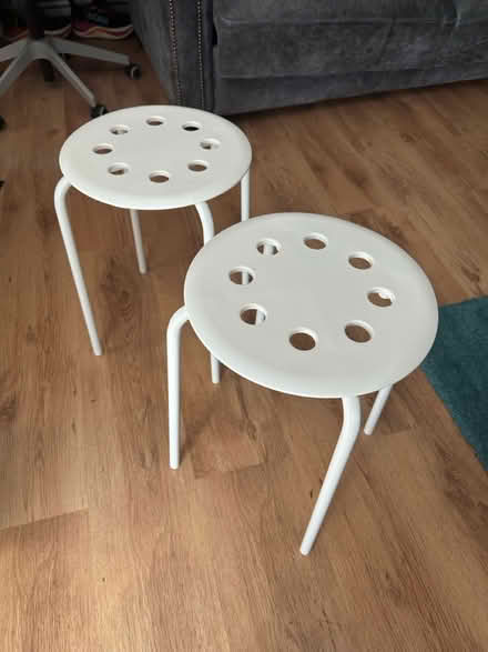 Photo of free Two white stools (Low Fell) #1