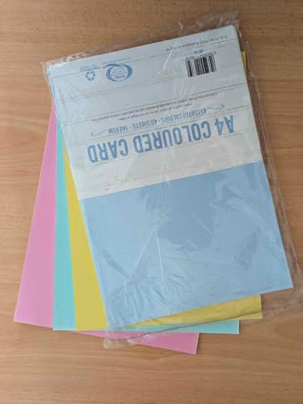 Photo of free Coloured card A4 sheets (Littleover DE23) #1