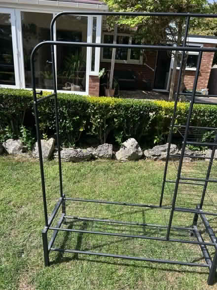 Photo of free Freestanding metal clothes rack (Kempston) #1