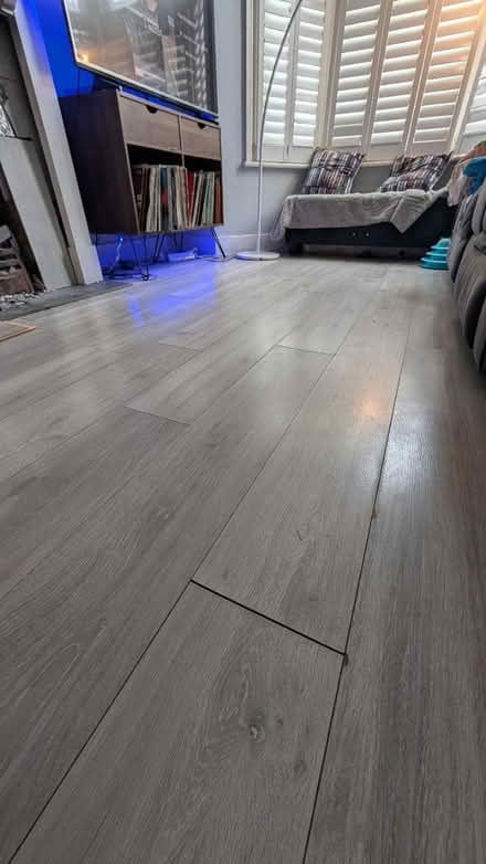 Photo of free Lots of grey laminate flooring (East dulwich) #1