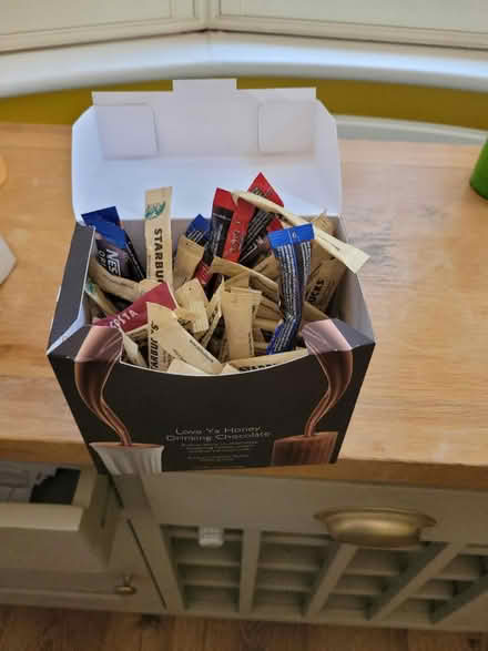 Photo of free Tons of sugar sachets (Stoneleigh, Epsom) #1