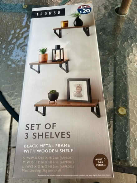 Photo of free Set of 3 shelves (Low Fell) #1