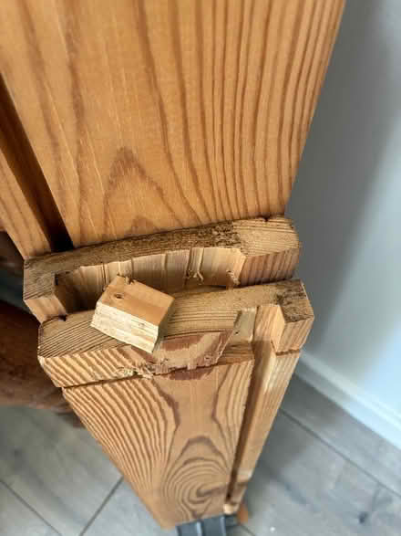 Photo of free Pine dining table spares or repair (Tilehurst RG31) #3