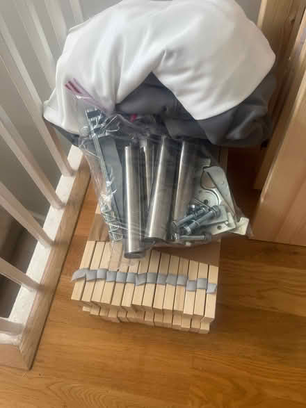 Photo of free Double bed frame, IKEA Lyngör (Market Ward CB1) #4