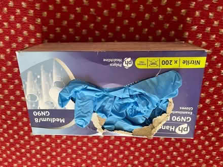 Photo of free Single use gloves nitrile, box started (City College area NR1) #1