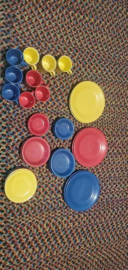 Photo of free Ceramic plates, cups, bowls (Leesville Rd) #1