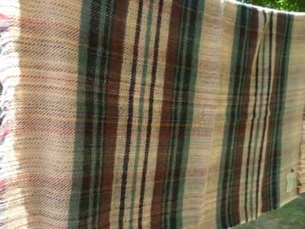 Photo of free vintage wool picnic rug / blanket (The Nurserylands TW12) #2
