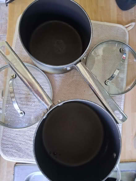 Photo of free 2 non stick Anolon pans with glass lids (Hove Station area BN3) #4