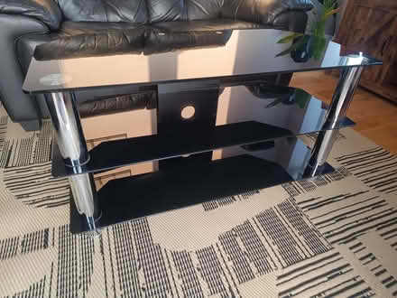 Photo of free Black glass tv/coffee table (Netherfield, Kendal LA9) #2