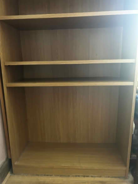 Photo of free Brown wooden bookshelf (Rochdale, OL11) #1