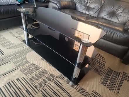 Photo of free Black glass tv/coffee table (Netherfield, Kendal LA9) #1