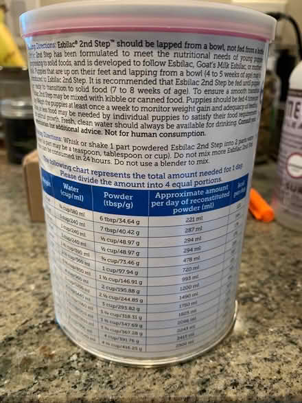 Photo of free Puppy Weaning Formula (Skokie) #2