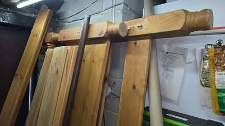 Photo of free King size pine bed frame (Fenwick DN6) #1