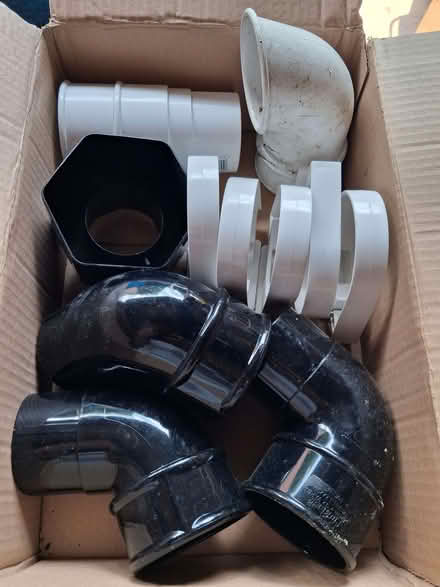 Photo of free Assorted 68mm Downpipe Fittings (Cradley WR13) #1