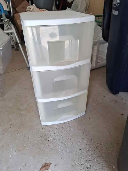 Photo of free plastic drawer unit (northwest westland.) #1