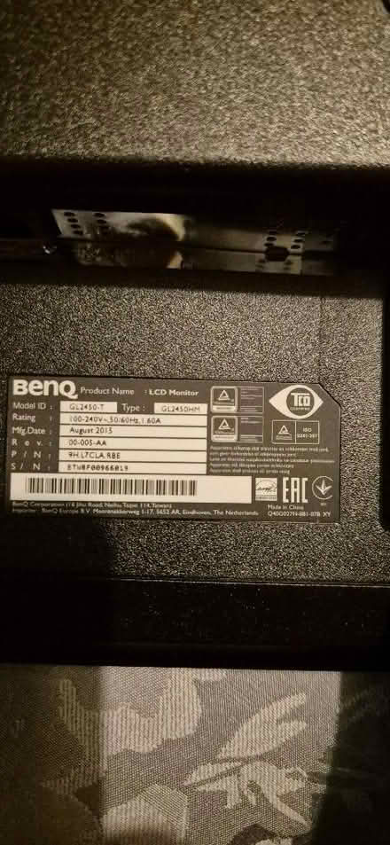 Photo of free Benq 24" gaming monitor, works well, could do with a plug (Great Moor SK3) #3