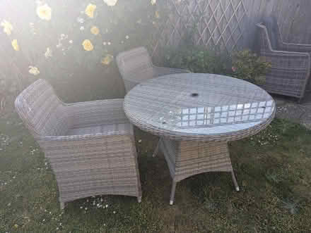Photo of free Garden table and 2 chairs (High Wycombe HP14) #2