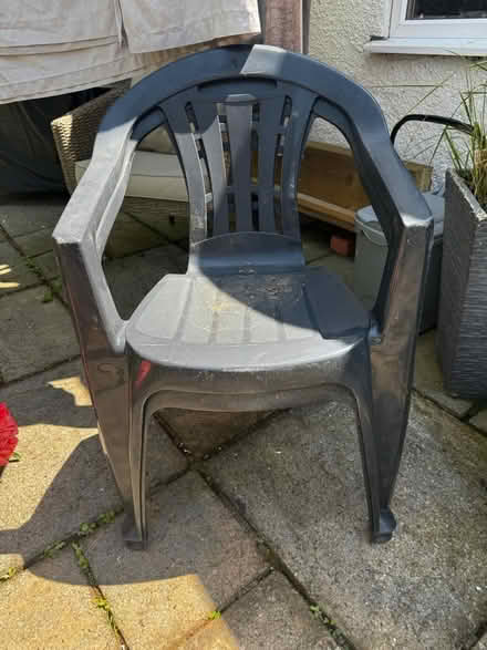Photo of free Two plastic garden chairs (Galgate LA2 0) #1