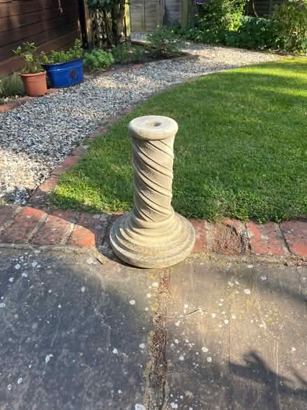 Photo of free Bottom stand for bird bath. Top broke (Thatcham RG18) #1