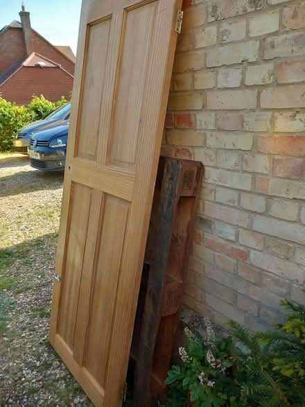 Photo of free 3 solid pine doors (Blunham) #2
