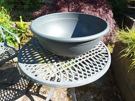 Photo of free Large Round Plastic Planter - Grey Colour (Cromford DE4) #1