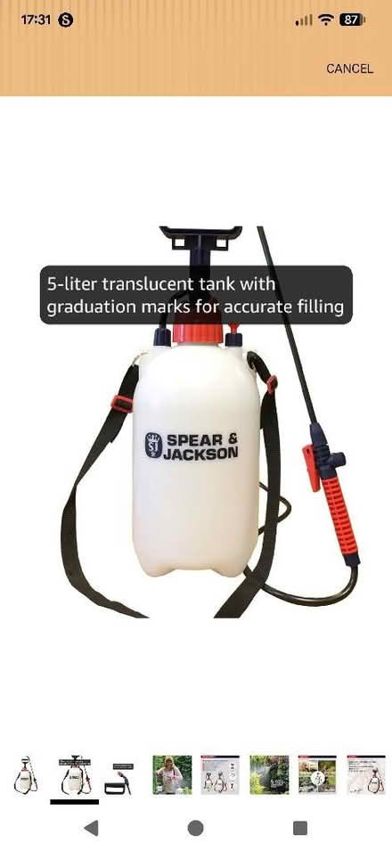 Photo of 5L Garden Pressure Spray (Brize Norton OX18) #3
