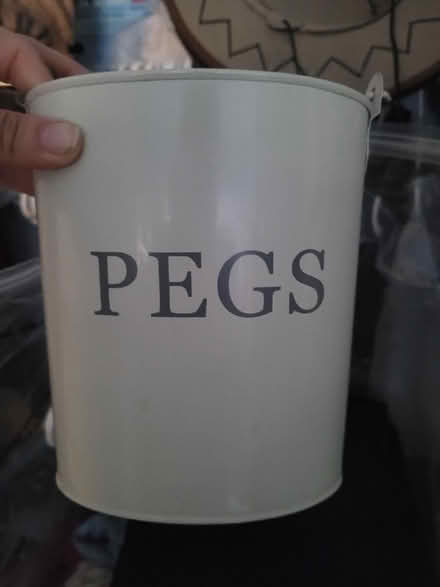 Photo of free Hanging peg bucket (OX15 bloxham) #1