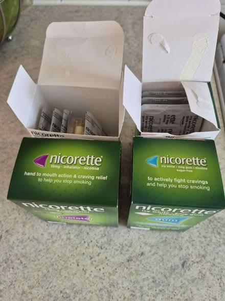 Photo of free Nicorette gum and inhalator (Eltham) #2