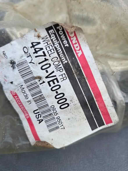 Photo of free Honda Mower Wheel 44710-VE0-000 (Elmhurst near Berens Park) #2