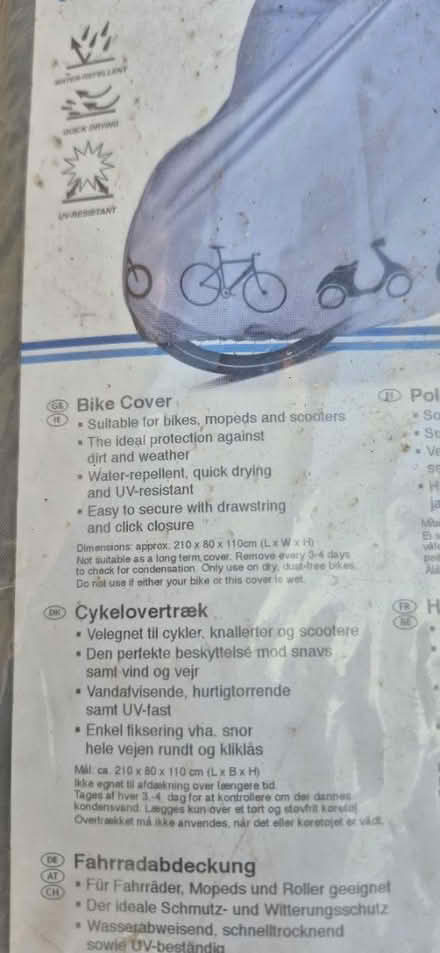 Photo of free Bike cover (ME15 Westmorland Road) #2
