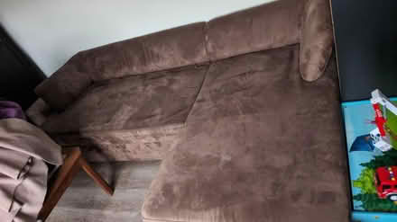 Photo of free L-shape sofa bed (Byfleet KT14) #2