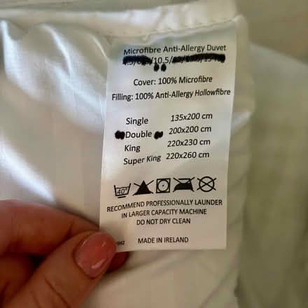 Photo of free Microfibre 10.5 tog duvet (Heeley, S2) #2