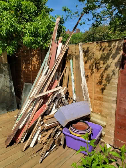 Photo of free Wood,/Glass panels/Plastic Pots (Wirral CH42) #1