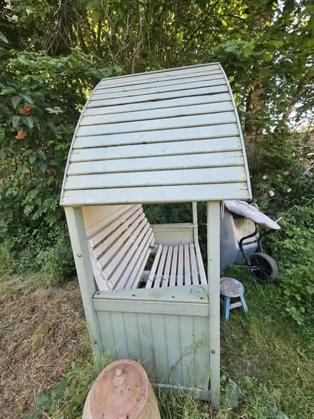 Photo of free Wooden garden arbour seat for 2 (Curdridge) #2
