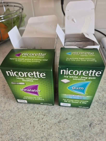 Photo of free Nicorette gum and inhalator (Eltham) #1