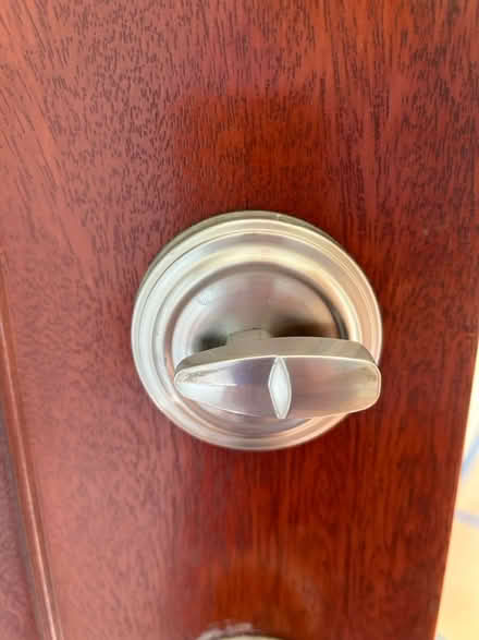 Photo of free Kwikset deadbolt (North side of Oak Park) #2
