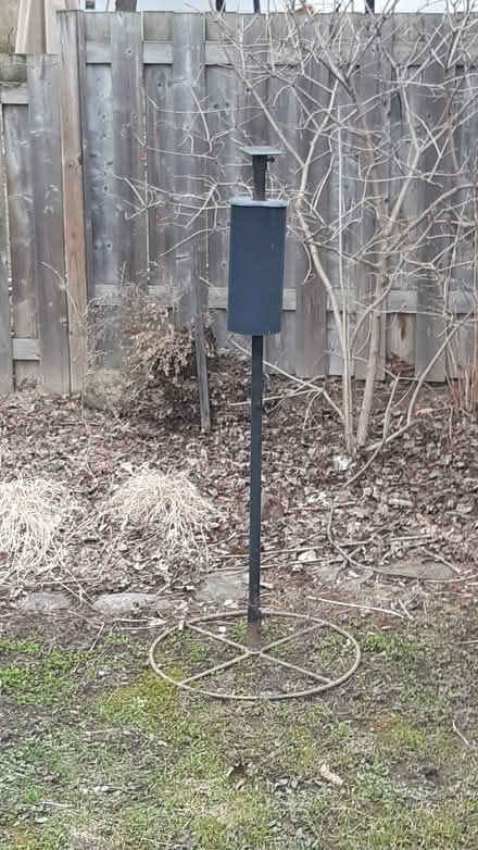 Photo of free 5' Tall Metal Bird House Stand (Alta Vista- Riverview Park) #1