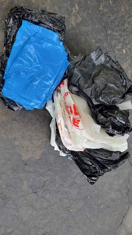 Photo of free Burlap and garbage bags and foam (North central) #1