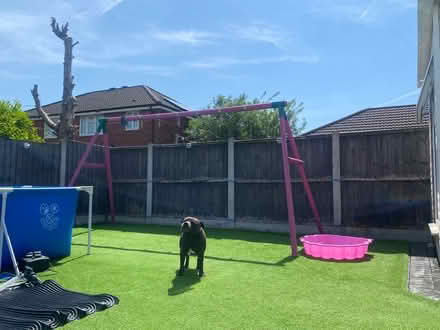 Photo of free Wooden swing set with attachments (Croxteth L11) #1