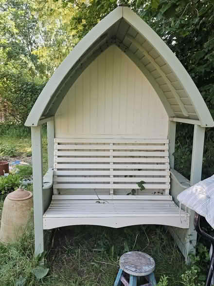 Photo of free Wooden garden arbour seat for 2 (Curdridge) #1
