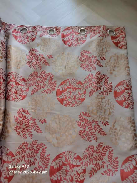 Photo of free Curtains, Eyelet, Orange/Gold,Cream (Springhill WV4) #1