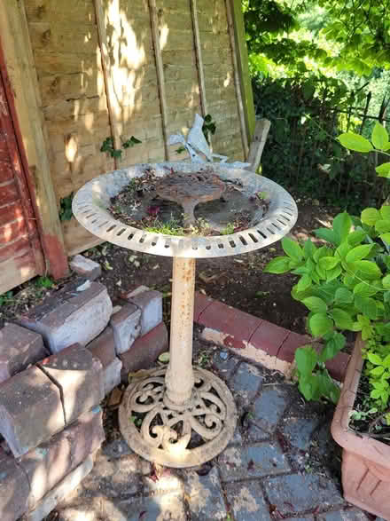 Photo of free Old iron work Bird Table (Wirral CH42) #1