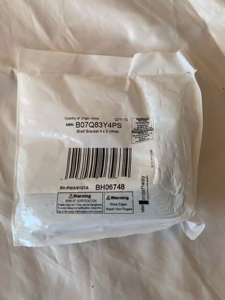 Photo of free Pack of 10 metal brackets (Malvern WR14) #2